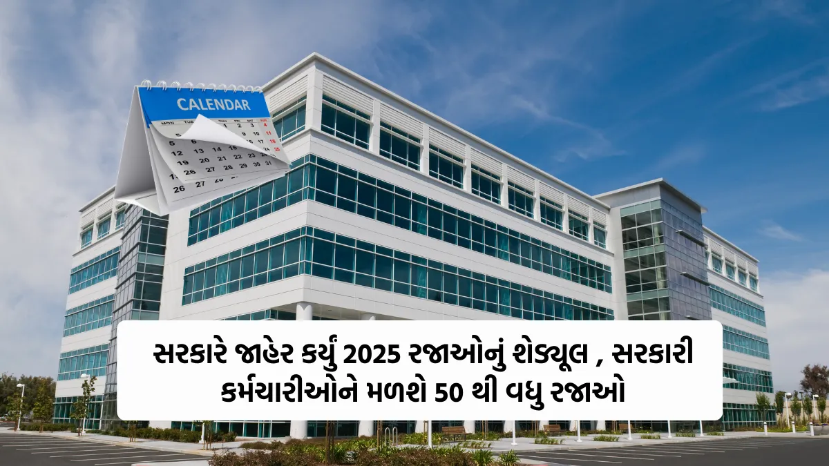 Govt Employees Holiday 2025: સરકારે જાહેર કર્યું 2025 રજાઓનું શેડ્યૂલ , સરકારી કર્મચારીઓને મળશે 50 થી વધુ રજાઓ